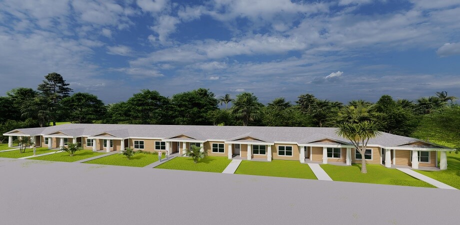 rendering of new facility for transitional living program